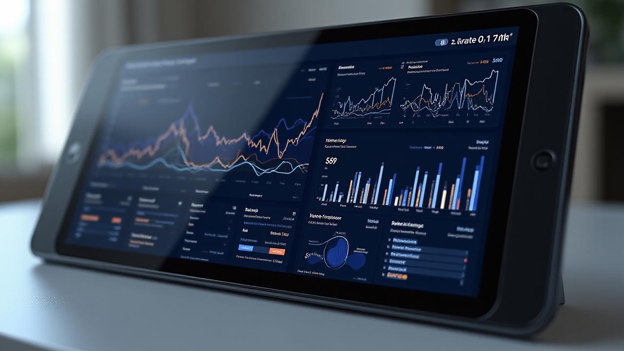 Sleek, modern mobile app analytics dashboard with real-time data visualizations and clear KPIs from Boreal Boost.